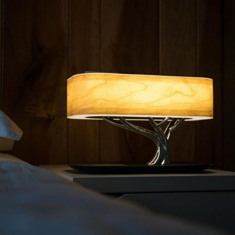 LuminaSync™ Creative Tree Light Table Lamp – The Ultimate Bluetooth Music Speaker & Wireless Charging Station