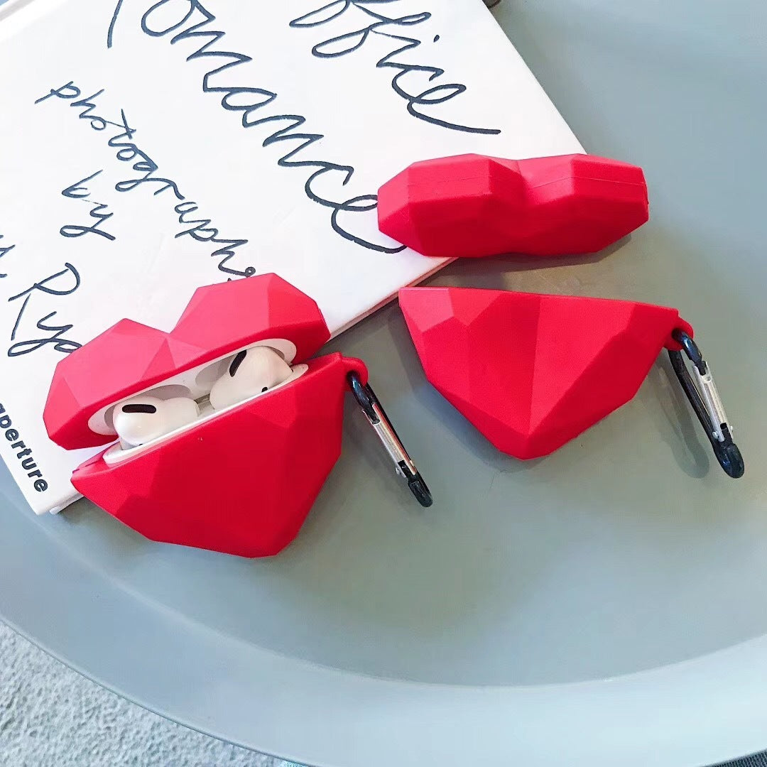 Crimson Luxe: The Red Diamond Edition Headphone Case