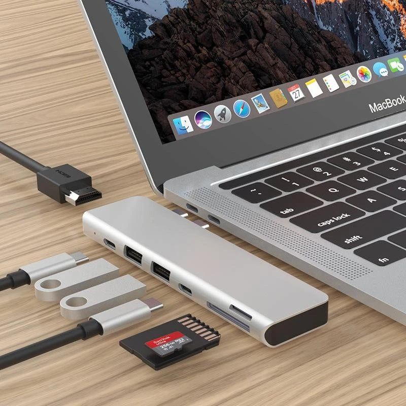 TwinLink Pro — Dual Type-C Hub Adapter for MacBook Pro & Air