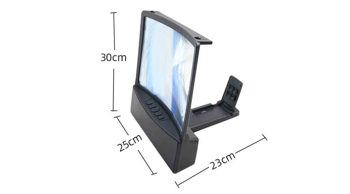 VistaMax Duo – 10” Curved Mobile Screen Magnifier with Dual Bluetooth Speakers