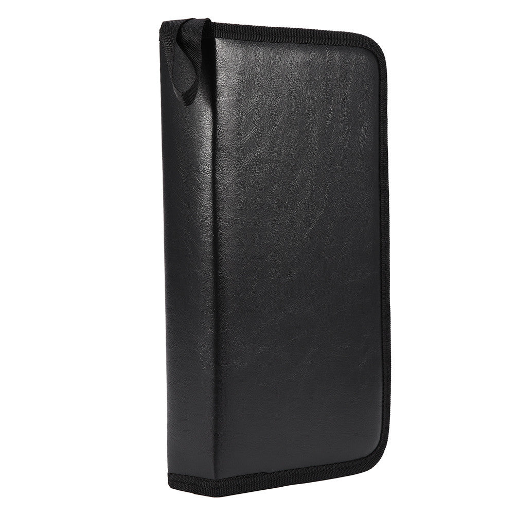 DiscVault 80-Disc PU Leather CD/DVD/VCD Storage Case