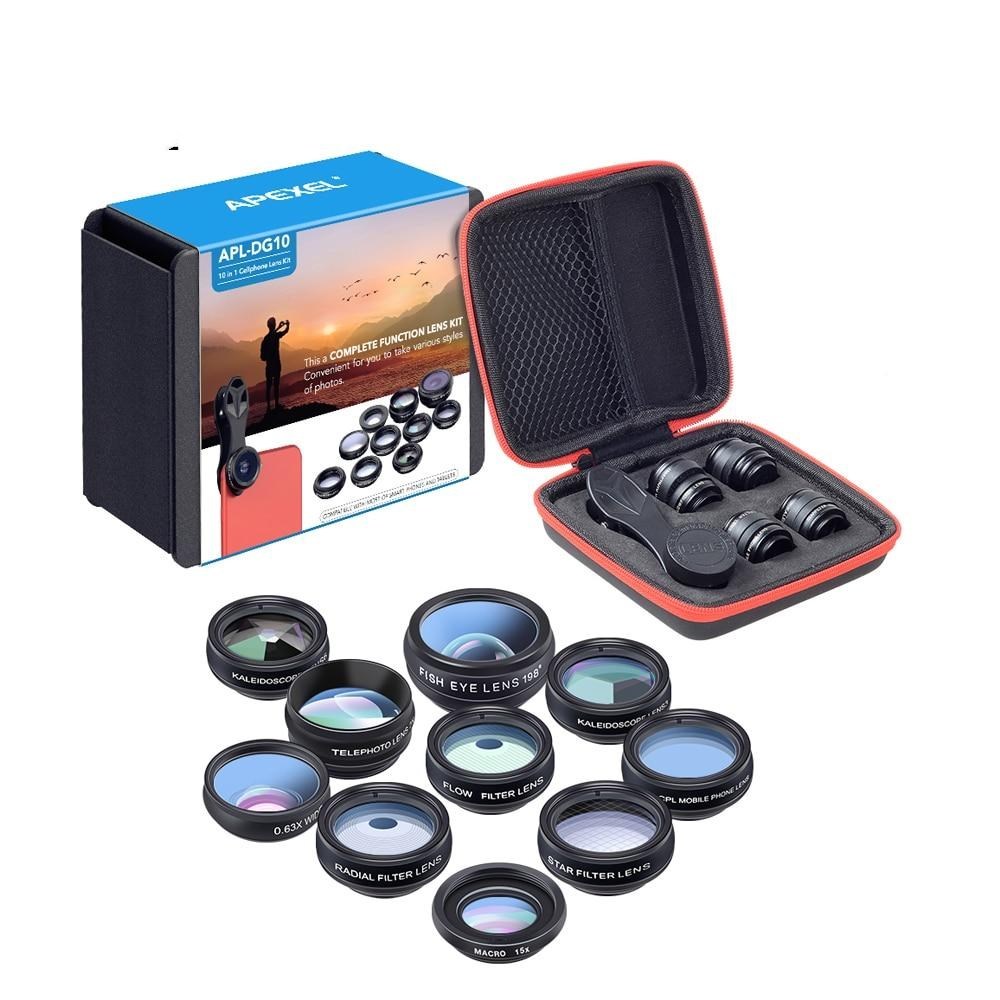 APEXEL 10-in-1 Universal Phone Lens Kit