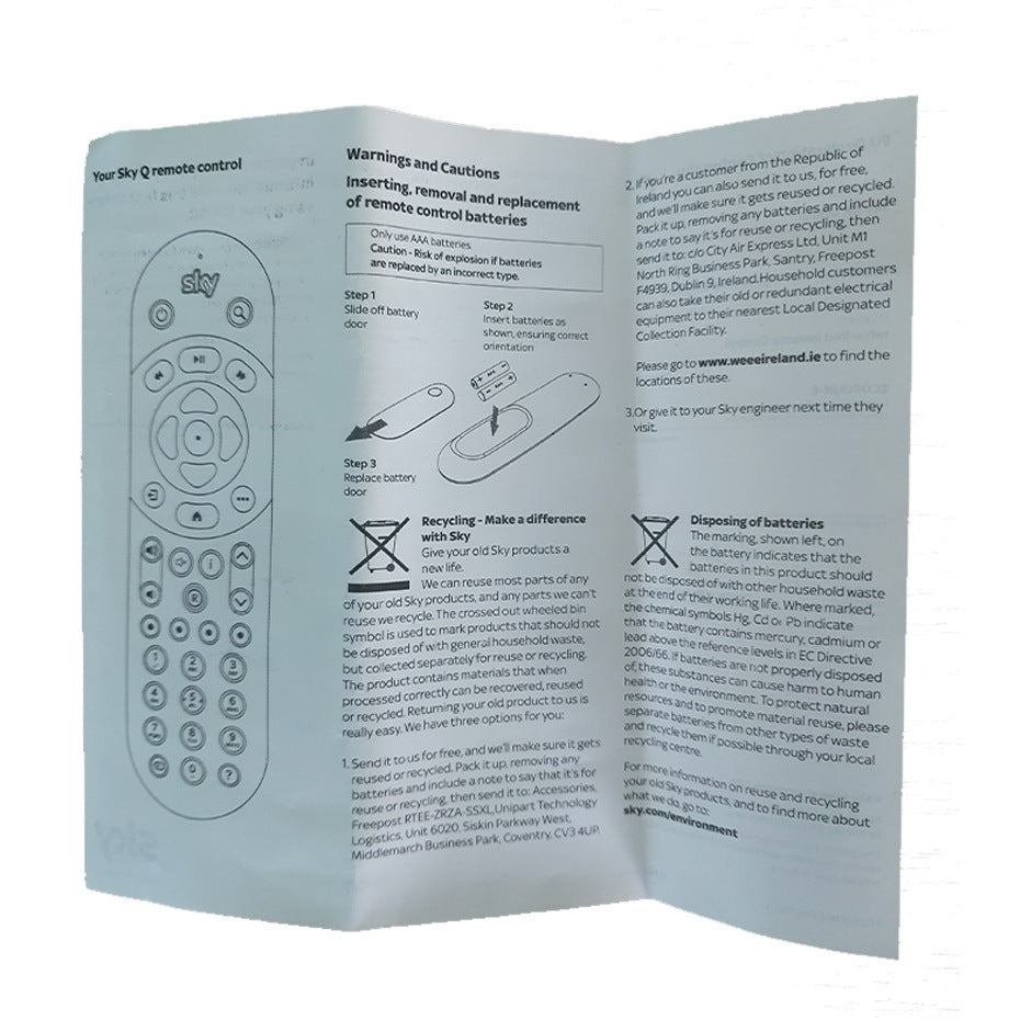 SkyMaster™ Universal Remote Controller for Sky Q TV Box – Your All-in-One Remote for Seamless TV Control