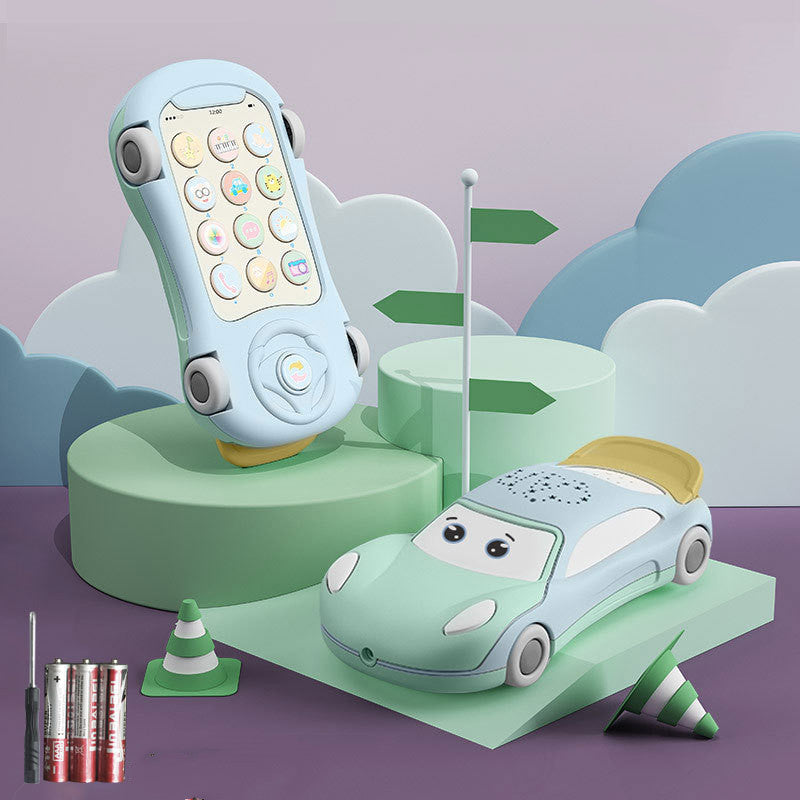 LumoLearn™ Baby Telephone Toy with Luminous Projector & Learning Car