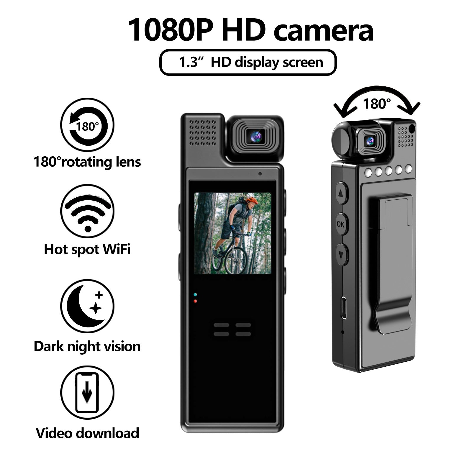 L9 HD Night Vision Conference Recorder & Outdoor Sports Camera