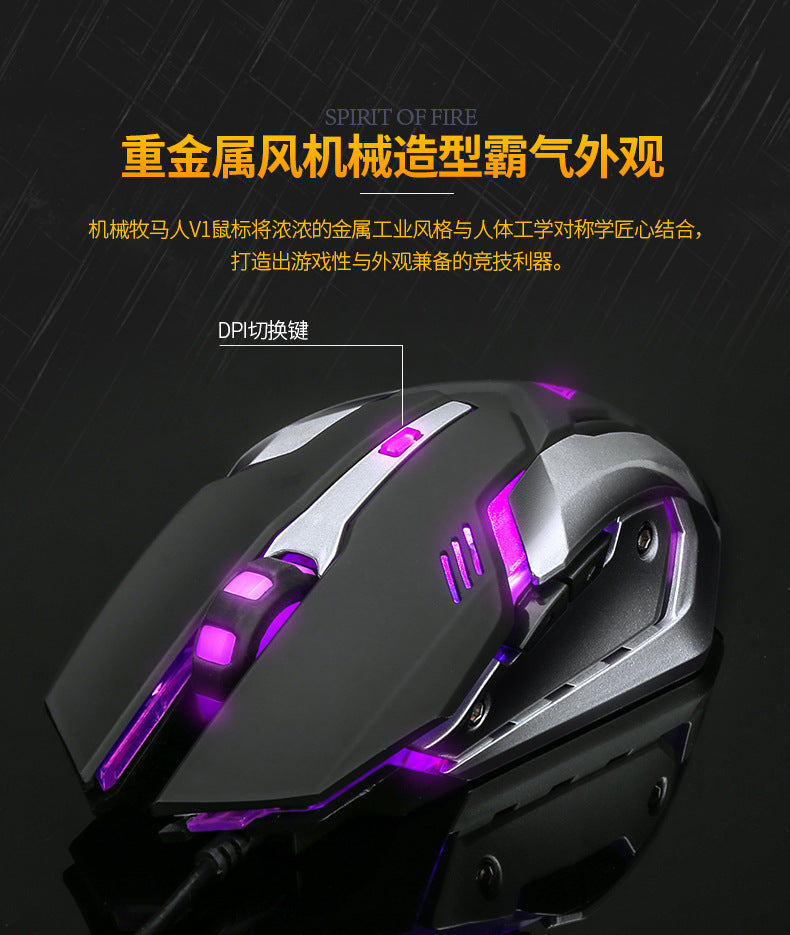 GlowStrike™: Luminous Gaming Keyboard & Mouse Set