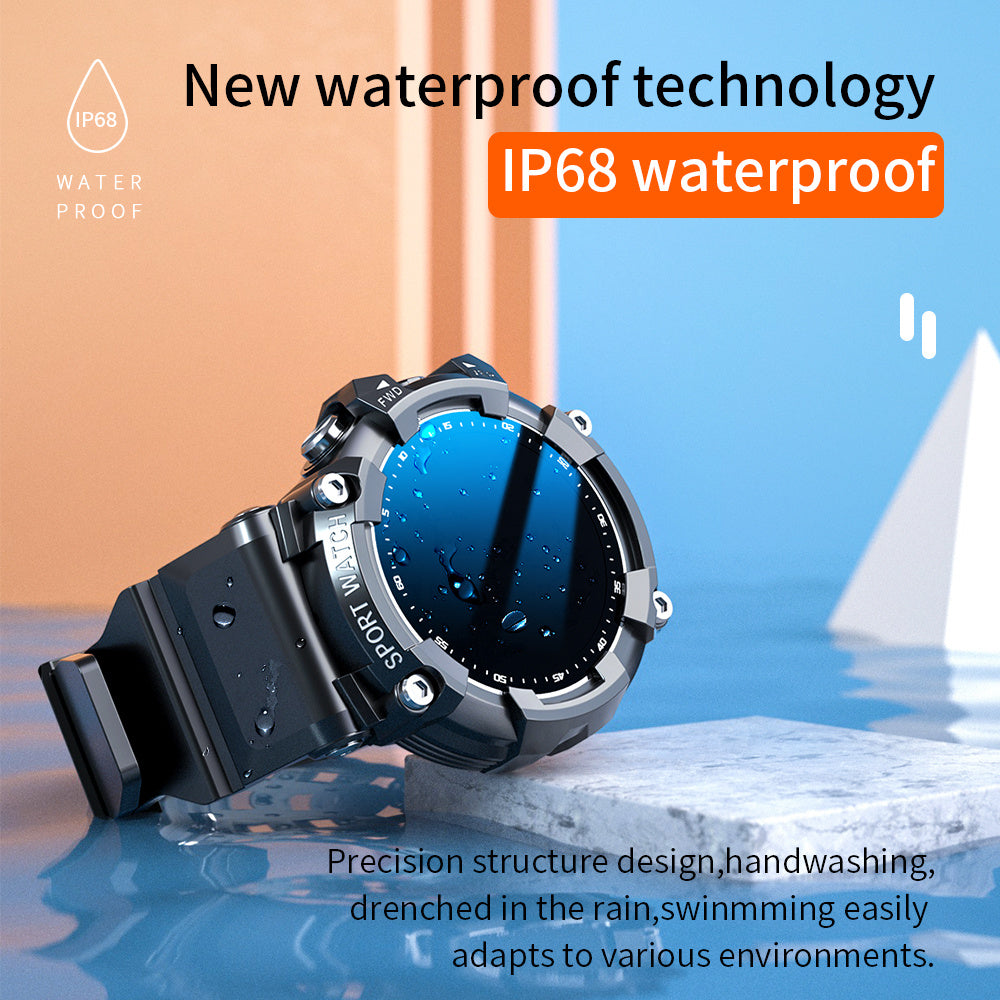 AquaPro Smart Sports Watch – IP67 Waterproof, Bluetooth-Enabled Fitness Tracker