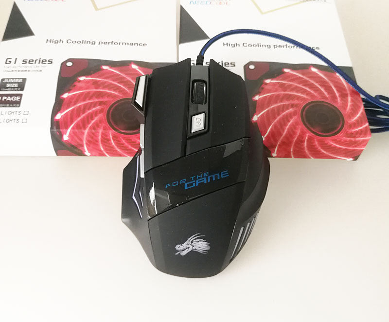 PhantomStrike™ - Wired Gaming Mouse 5500DPI with 7-Color LED Backlight