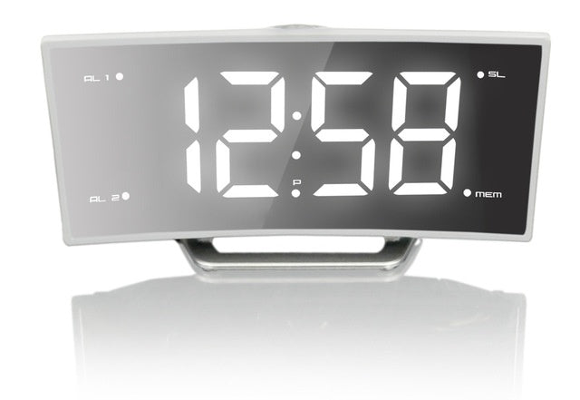 GlowWave Curve – Curved Screen Projection Alarm Clock