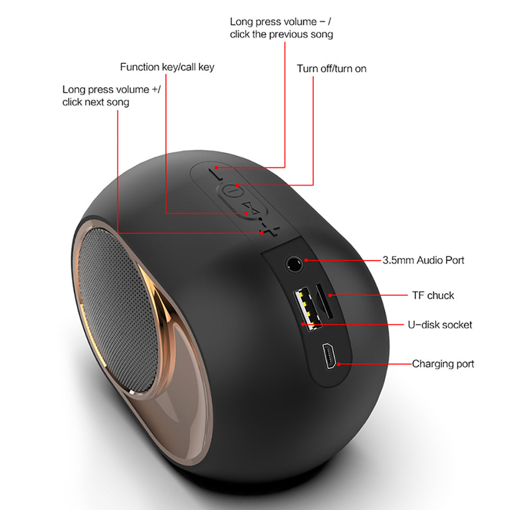 X6 BoomBass™ Bluetooth Subwoofer Speaker