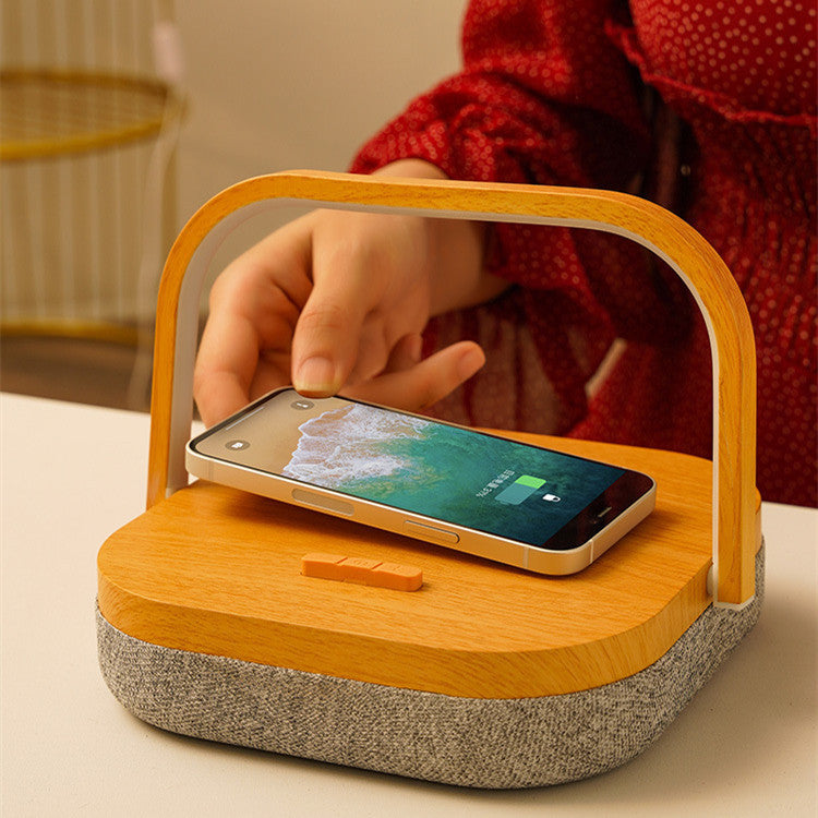LumaCharge 3-in-1 LED Wireless Charger Bluetooth Speaker Desk Lamp