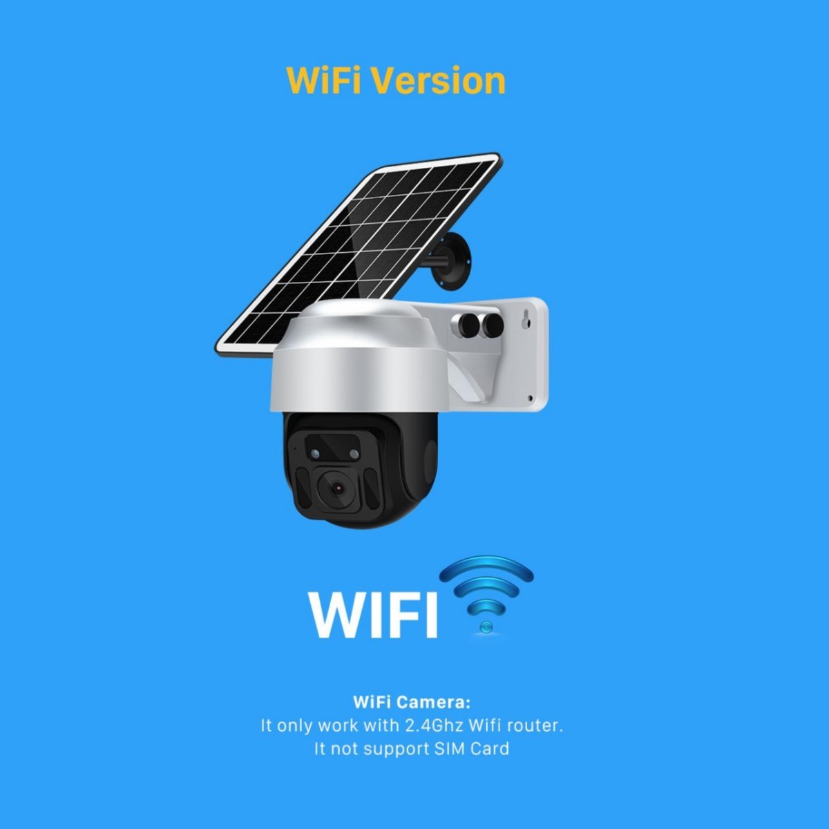 SolarGuard™ Solar Powered Wireless WiFi Surveillance Camera