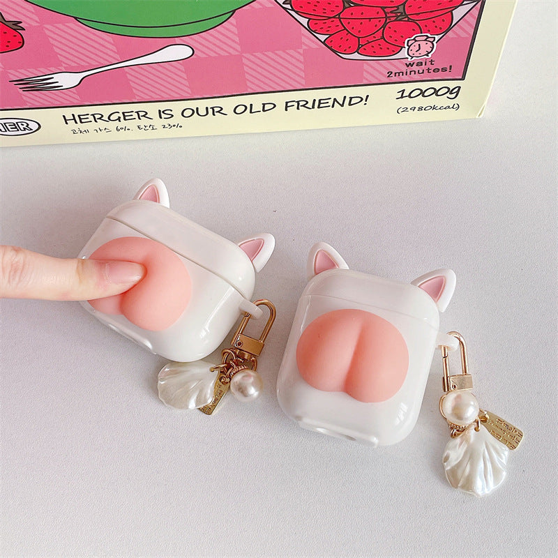 CushionPop Kawaii Press Butt Stress Relief AirPods Case
