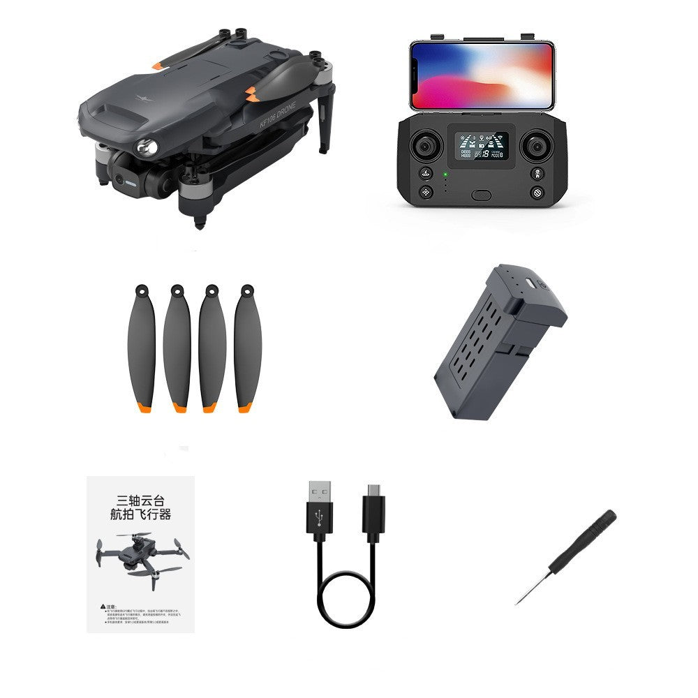 SkyMaster KF106 – Laser Obstacle Avoidance 360° 3-Axis Gimbal Drone with Dual Cameras, GPS, and Optical Flow Technology