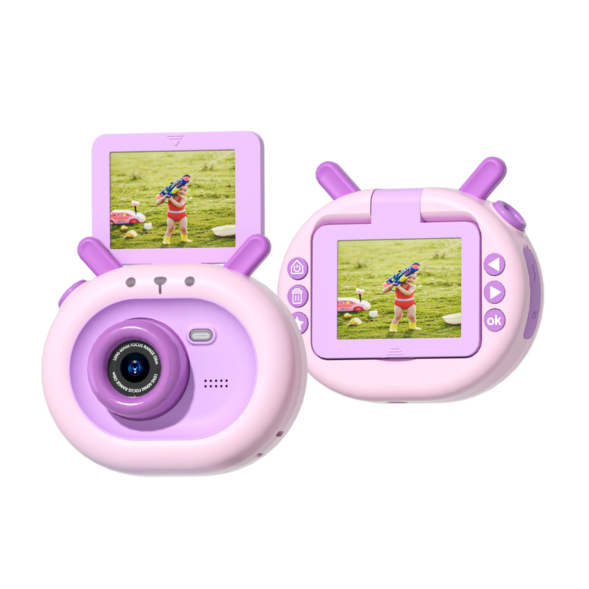 KidCam 180° Flip-Screen HD Digital Camera – Fun & Easy Photography for Kids