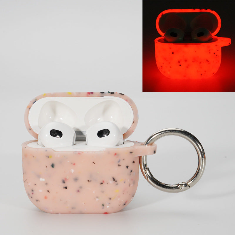 GlowBloom™: Luminous Floral Silicone Headphone Case