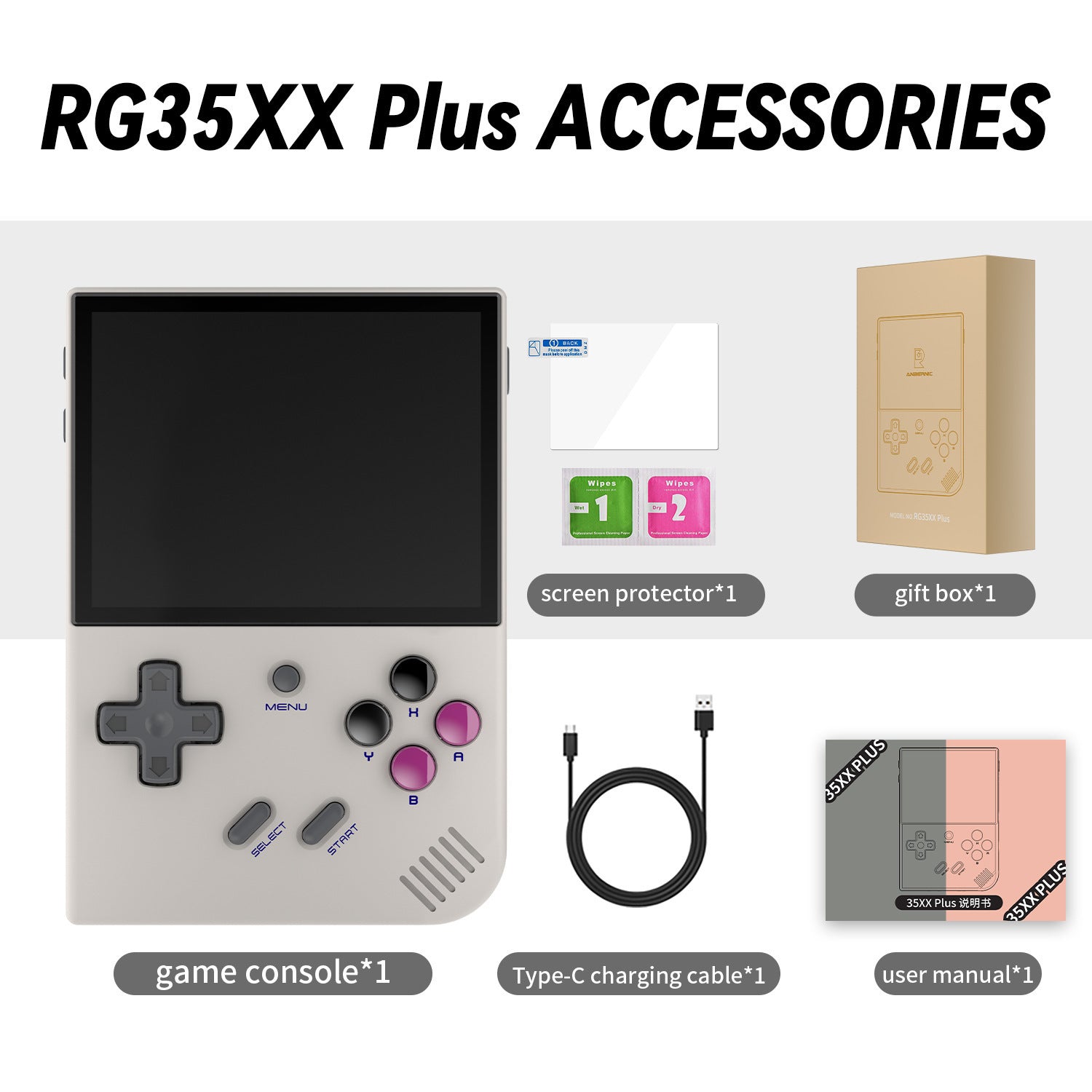 RetroMax RG35XX Plus Handheld Game Console