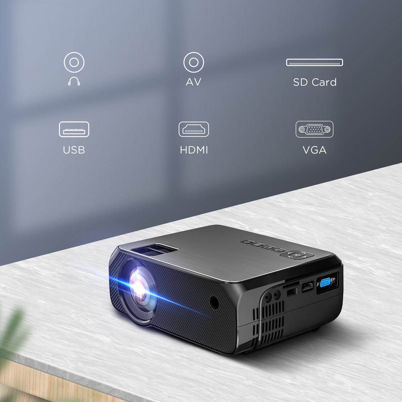 VisionBeam™: Home High-Definition Portable Same Screen Projector