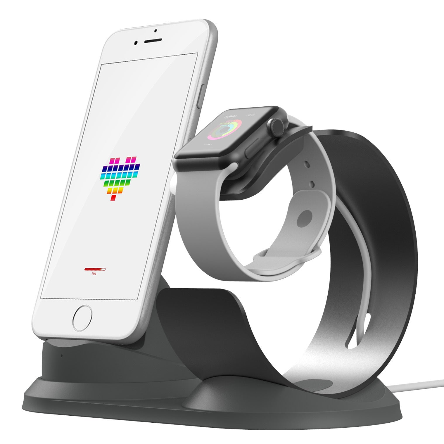 ChargeMaster Duo – Aluminum Alloy Two-in-One Charging Stand