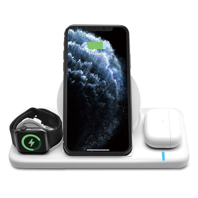 TriMagna™ Qi: Magnetic Qi Three‑in‑One Wireless Charging Station