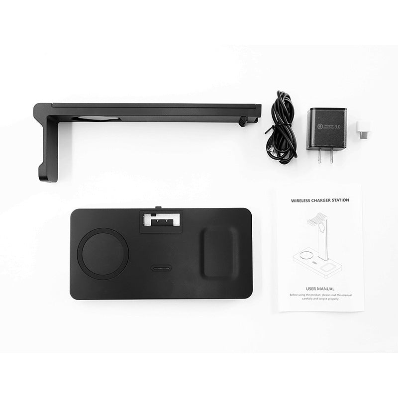 ChargeHub™ Pro | Multi-Function Wireless Charging Station for Phone, Watch, and Headset