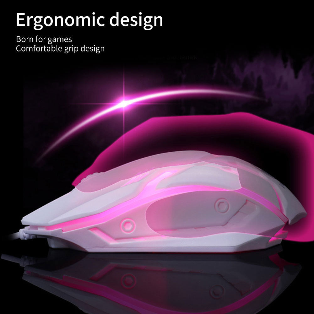 GlowTrack™ Spectrum: Colorful Wired Gaming Mouse