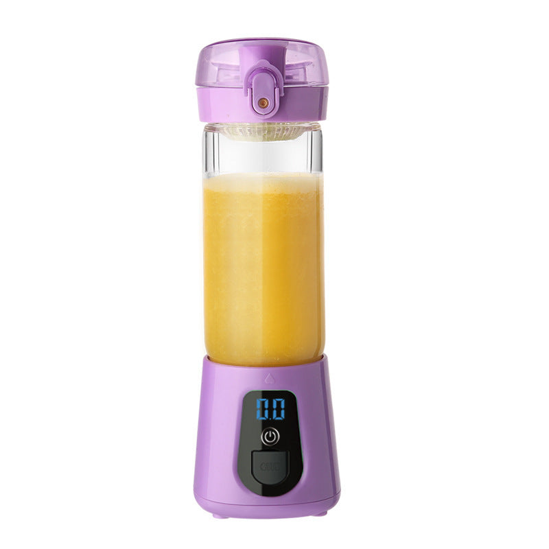 JuiceGo Mini Electric Juicer Cup – Portable Glass Charging Juicing Machine for Fresh & Healthy Drinks
