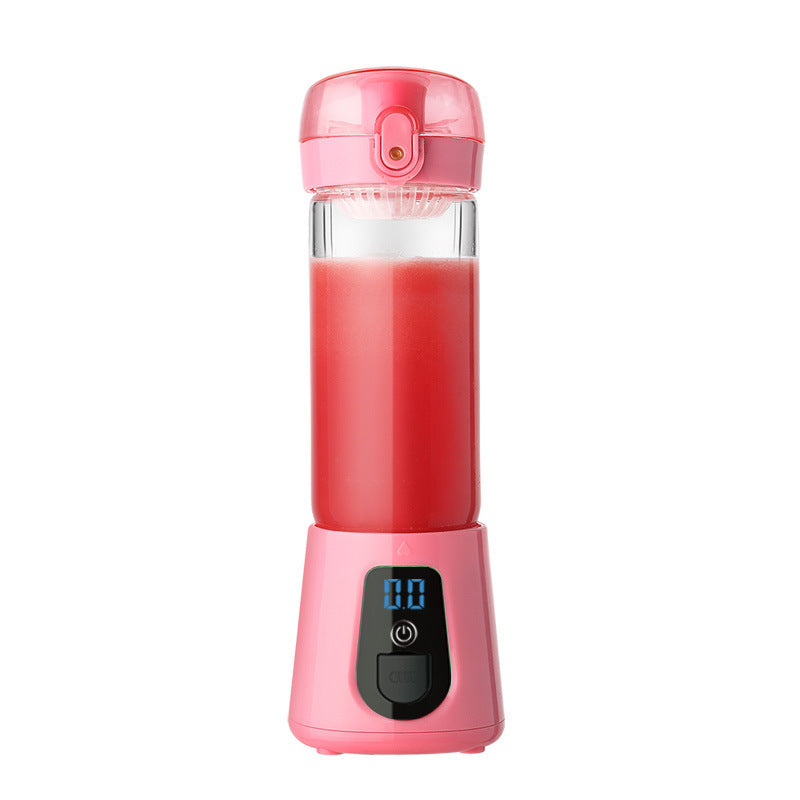 JuiceGo Mini Electric Juicer Cup – Portable Glass Charging Juicing Machine for Fresh & Healthy Drinks