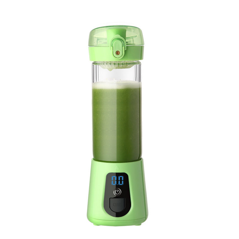 JuiceGo Mini Electric Juicer Cup – Portable Glass Charging Juicing Machine for Fresh & Healthy Drinks
