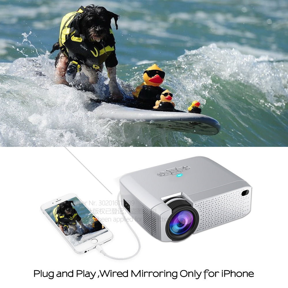 AUN Mini Projecteur LED D40W – Compact Power, Immersive Visuals, Effortless Entertainment