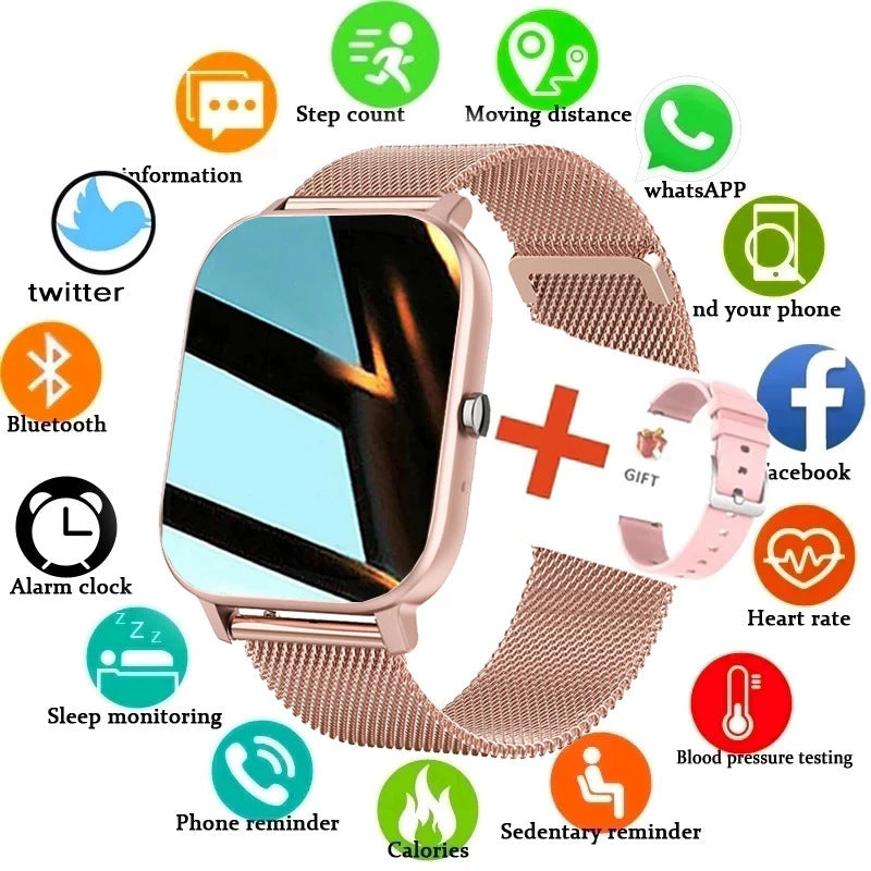 VitalSense Pro – Color Screen Smartwatch with Heart Rate & Blood Pressure Monitor