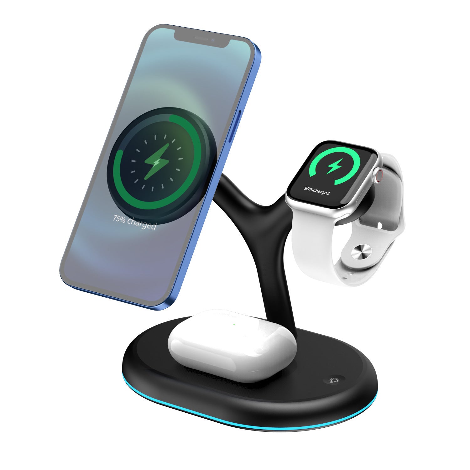 The ChargeFusion 3-in-1 Wireless Charging Hub