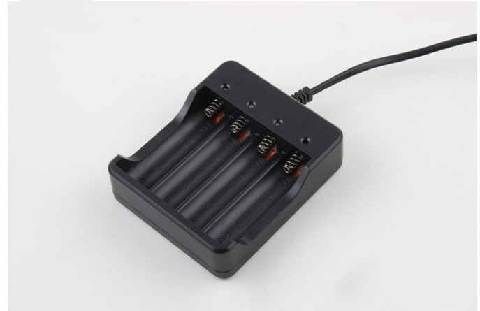 PowerMax 18650 Multi-Function Smart Charger: Four-Slot Charger with Cable