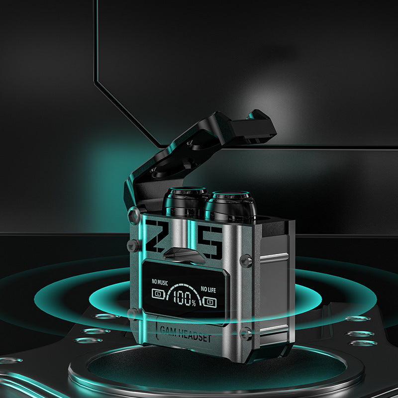 CyberPulse™ — Sci-Fi Metal Capsule Gaming Headset with Zero-Latency Audio
