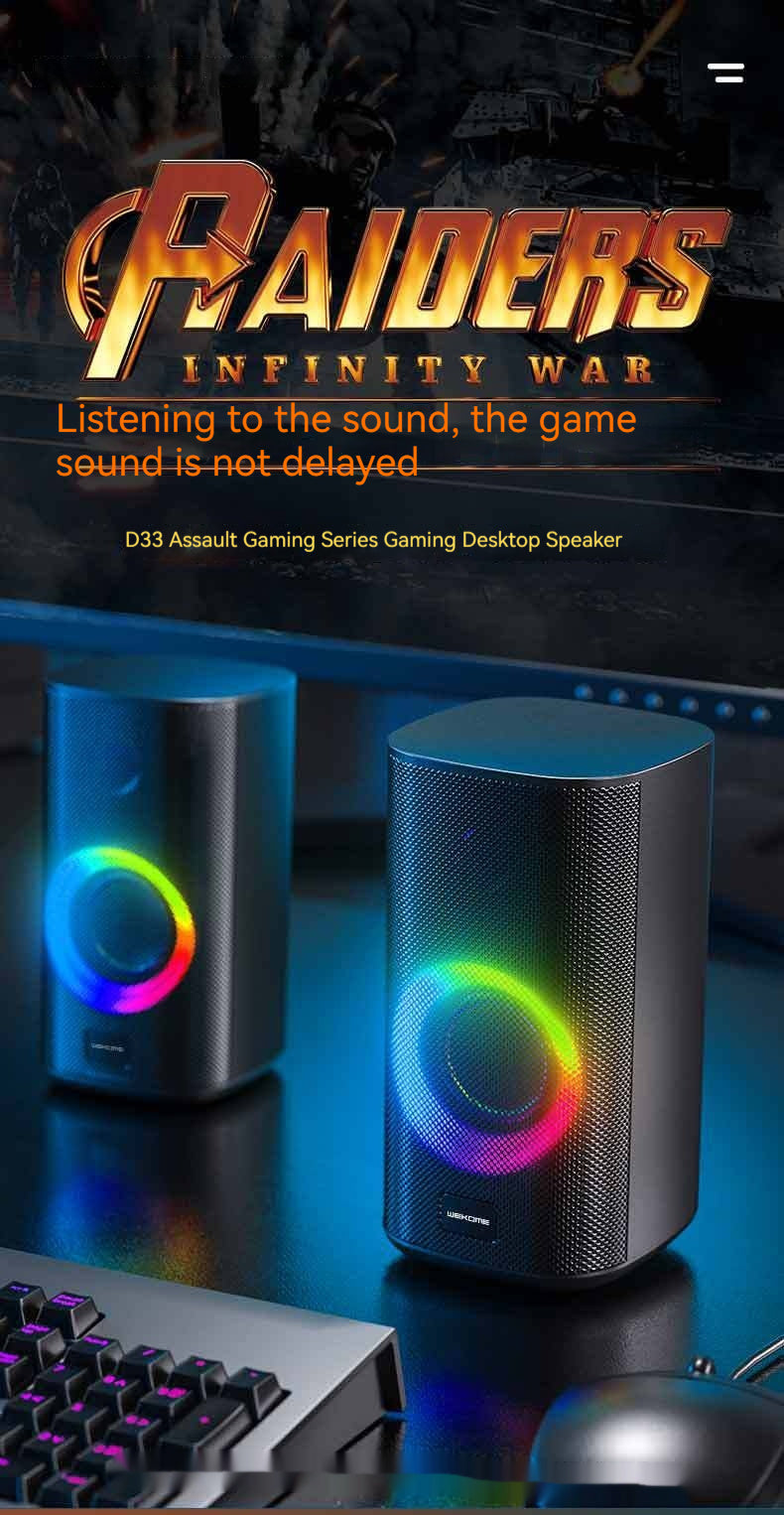 PulseFire Duo – Colorful E-Sports Bluetooth Desktop Speakers