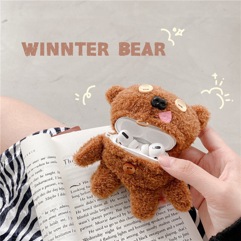 CuddleBear™ Plush Button Earphone Protective Case