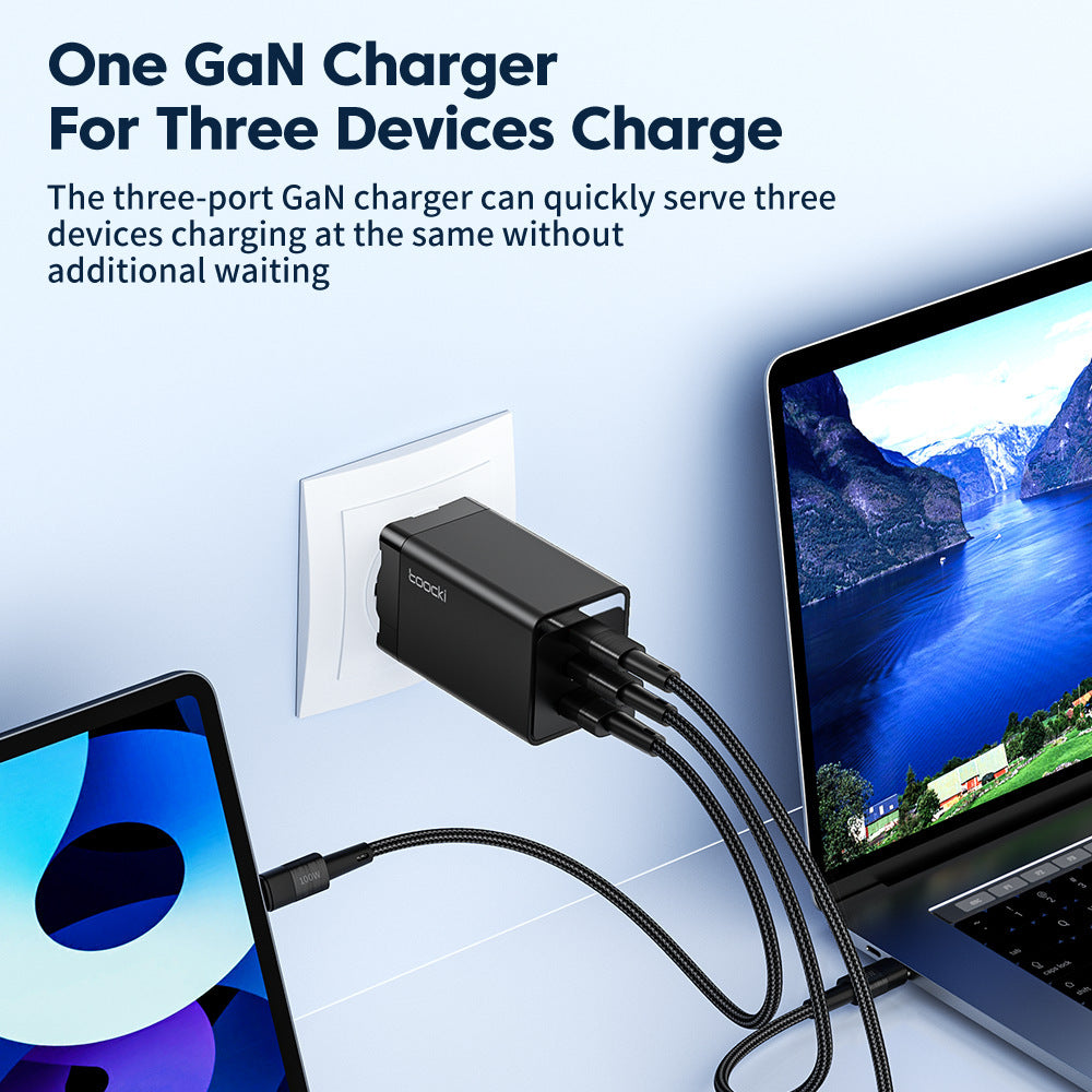 PowerFlux 67W GaN Three-Port Fast Charger
