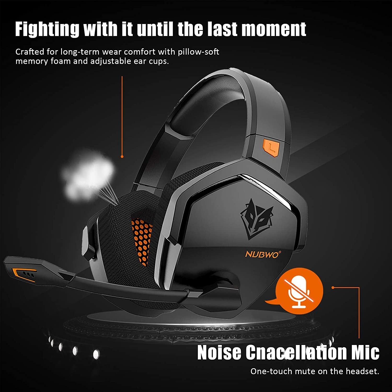 EchoSphere Pro™ – Wireless Gaming Headset with Active Noise Cancellation
