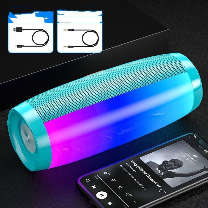 VibeSync 360 – High-Volume Bluetooth Speaker with Colorful LED Lights & Subwoofer