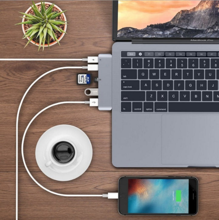 The PowerLink USB-C Hub & Card Reader Adapter