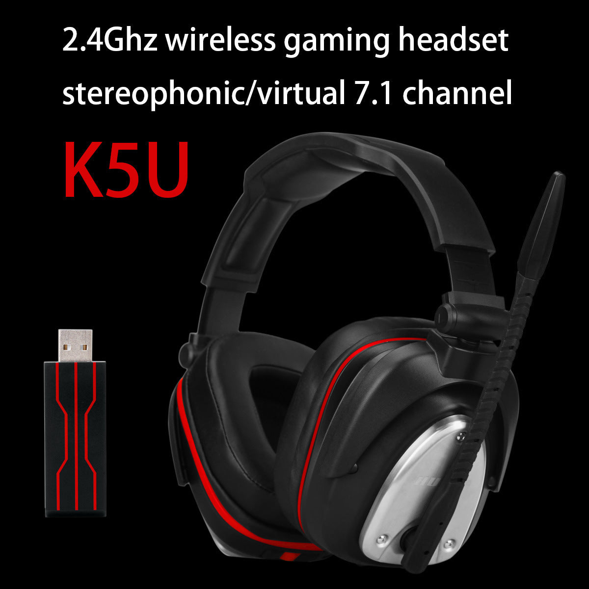HUHD Wireless Gaming Headset – Immersive Sound, Lag-Free Connection, and Comfort for Pro Gamers