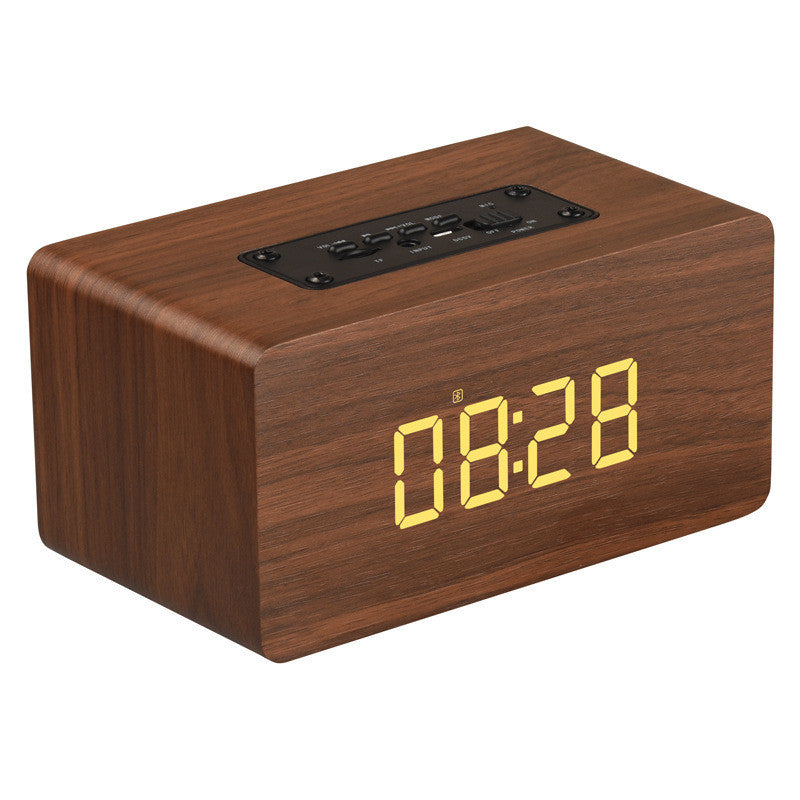 The TimelessTone Wooden Bluetooth Speaker Clock