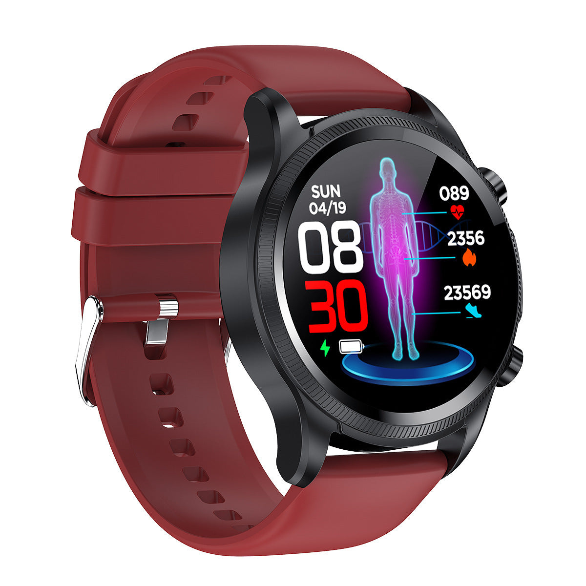 VitalSync Pro: Oxygen, ECG, Blood Pressure & Heart Rate Monitoring Smartwatch