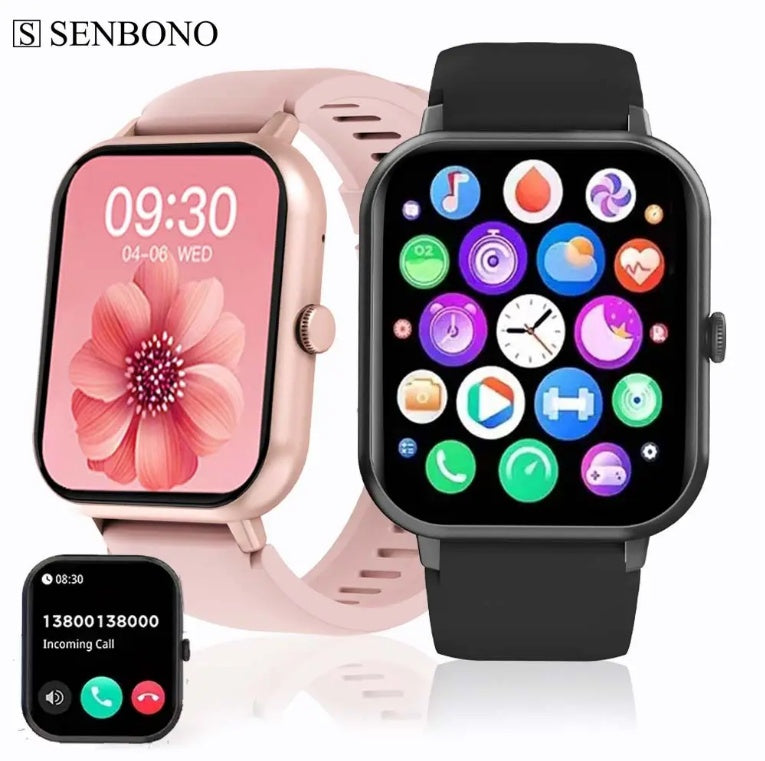 PulseFit ZL54CJ – Smartwatch for Women & Men with BT Call, Heart Rate, Fitness Tracker, and Waterproof