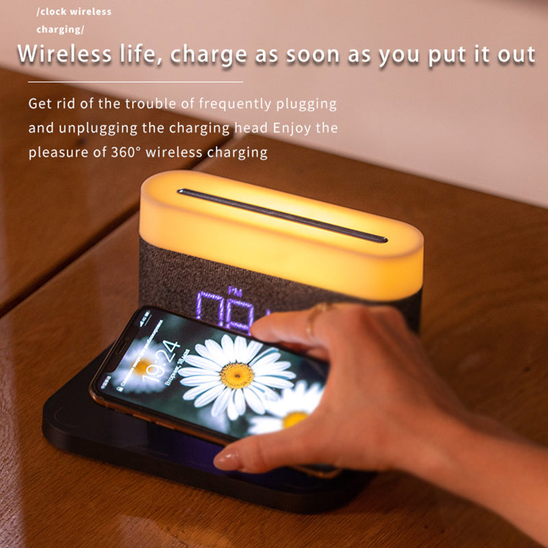 LumaCharge™ Wireless Charger Clock & Night Light