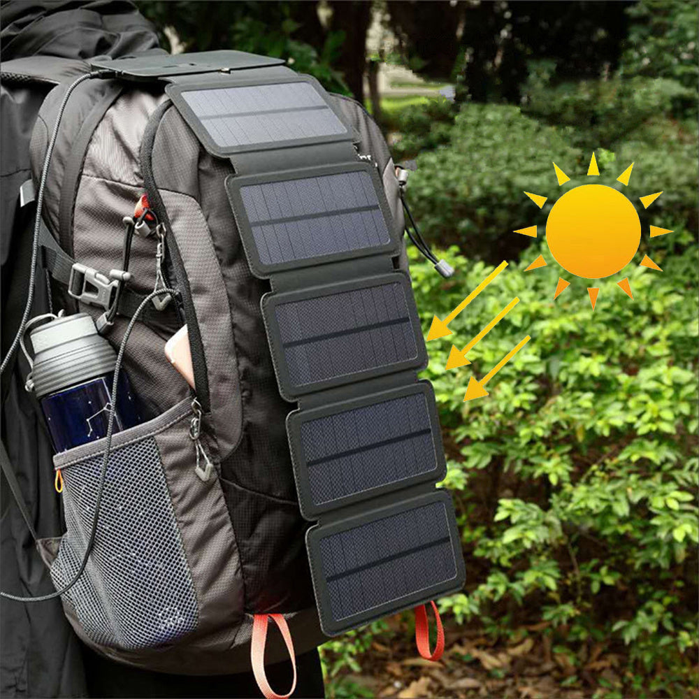 SolarPower™ Fold – Portable Outdoor Solar Panel Charger for Smartphones & Devices