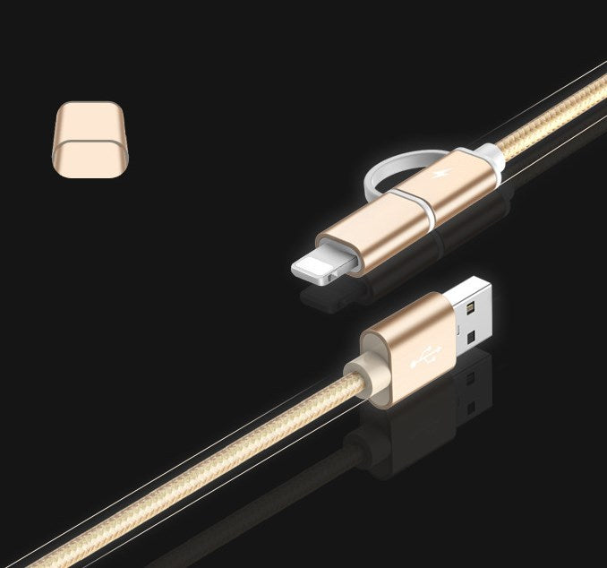 ChargeFlex™ 2-in-1 Fast Charging Cable (100cm) - USB Type-C & Micro USB Braided Cord