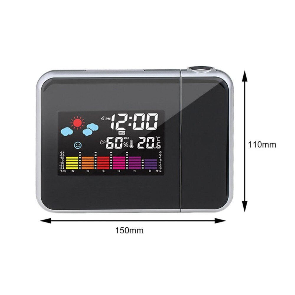 NoirGlow Projection Clock