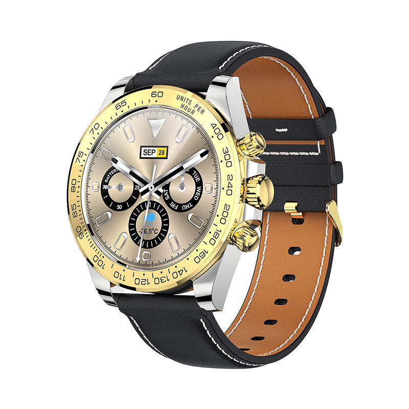 AquaSport 360 – Fashion Stainless Steel Smart Watch with IP68 Waterproof & Fitness Tracking