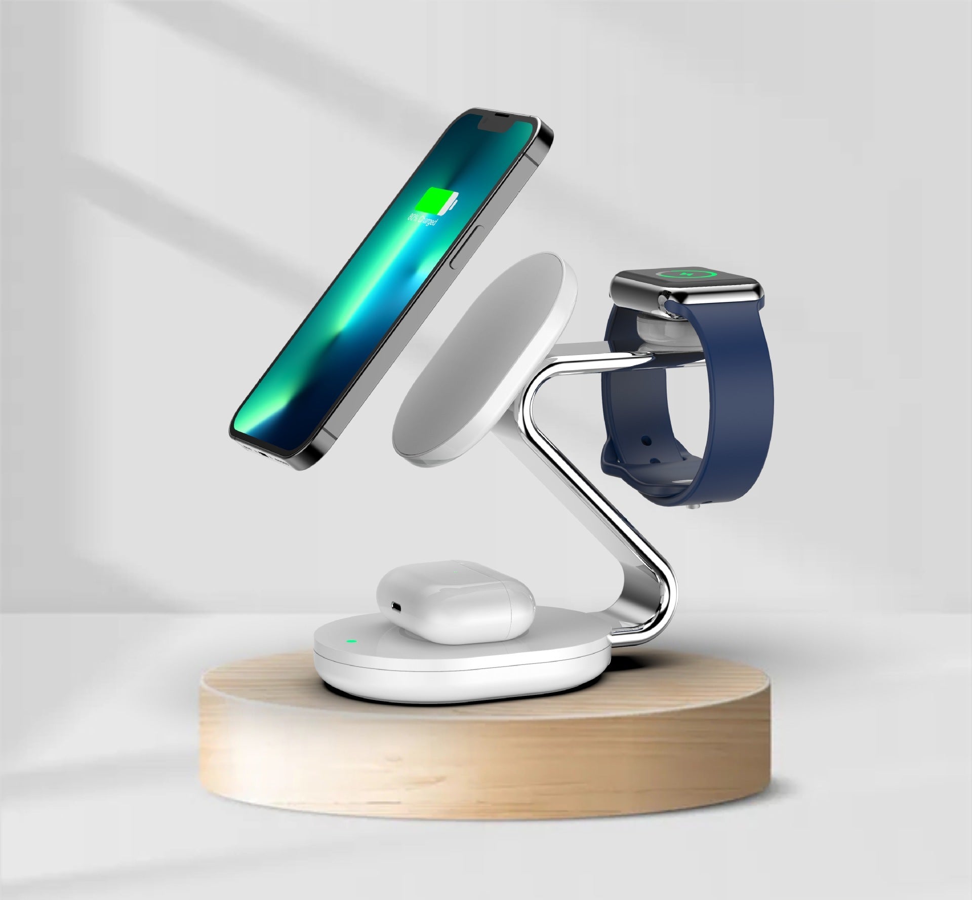 TriMag Pro — Three-in-One Magnetic Wireless Charger